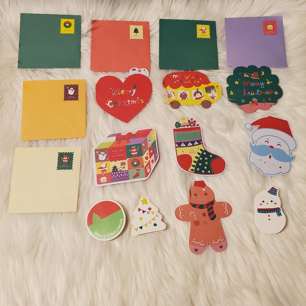 🌷3/$15 Christmas Themed Greeting Cards and Gift Tag